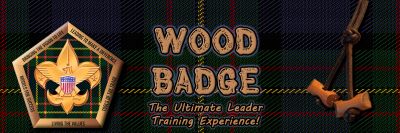 Registration for the Fall Wood Badge training program is now open!!
