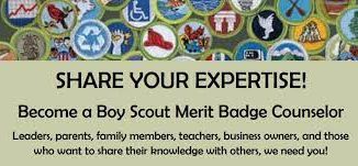 Share you expertise as a Merit Badge Counselor