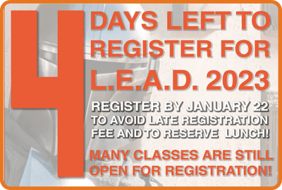 Last Chance to sign up for L.E.A.D. Training 2023