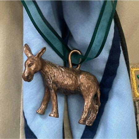 The Famous Bronze Burro Award is being awarded to one our own Mission Peak District Volunteers!