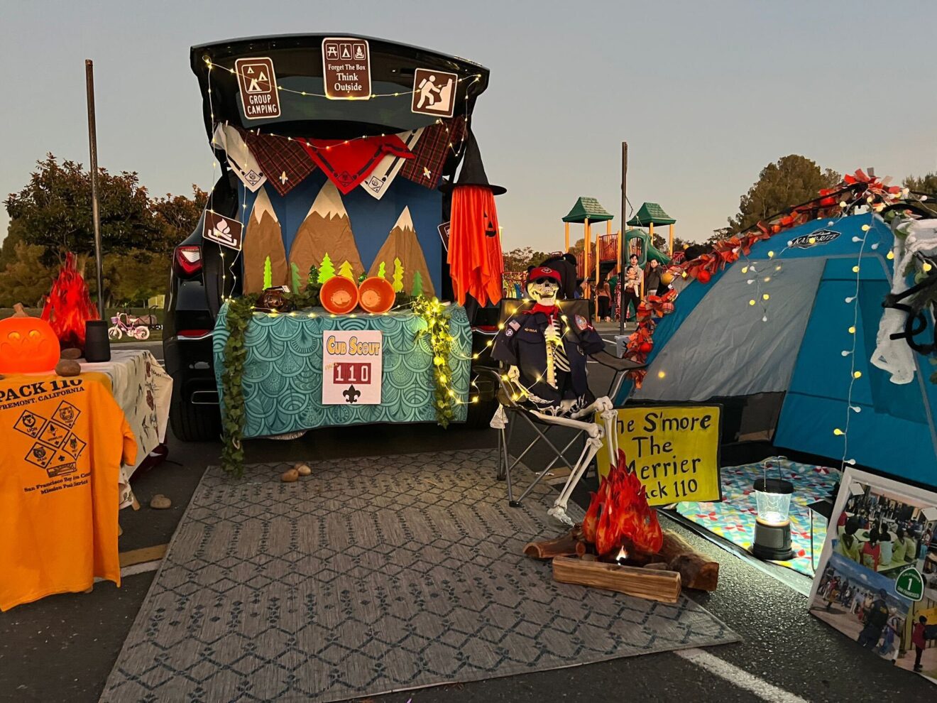 Trunk or Treat ＂Spooky＂ event with Pack 110!