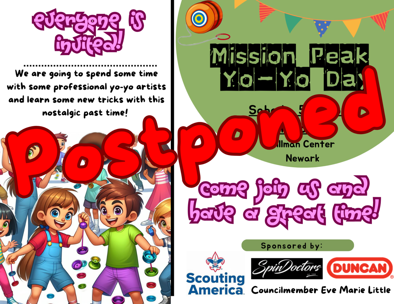Mission Peak Yo-Yo Day postponed to the Fall