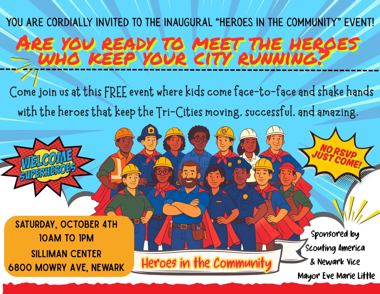 10/4 - SAVE THE DATE - The ＂Heroes in the Community＂ event is coming up!