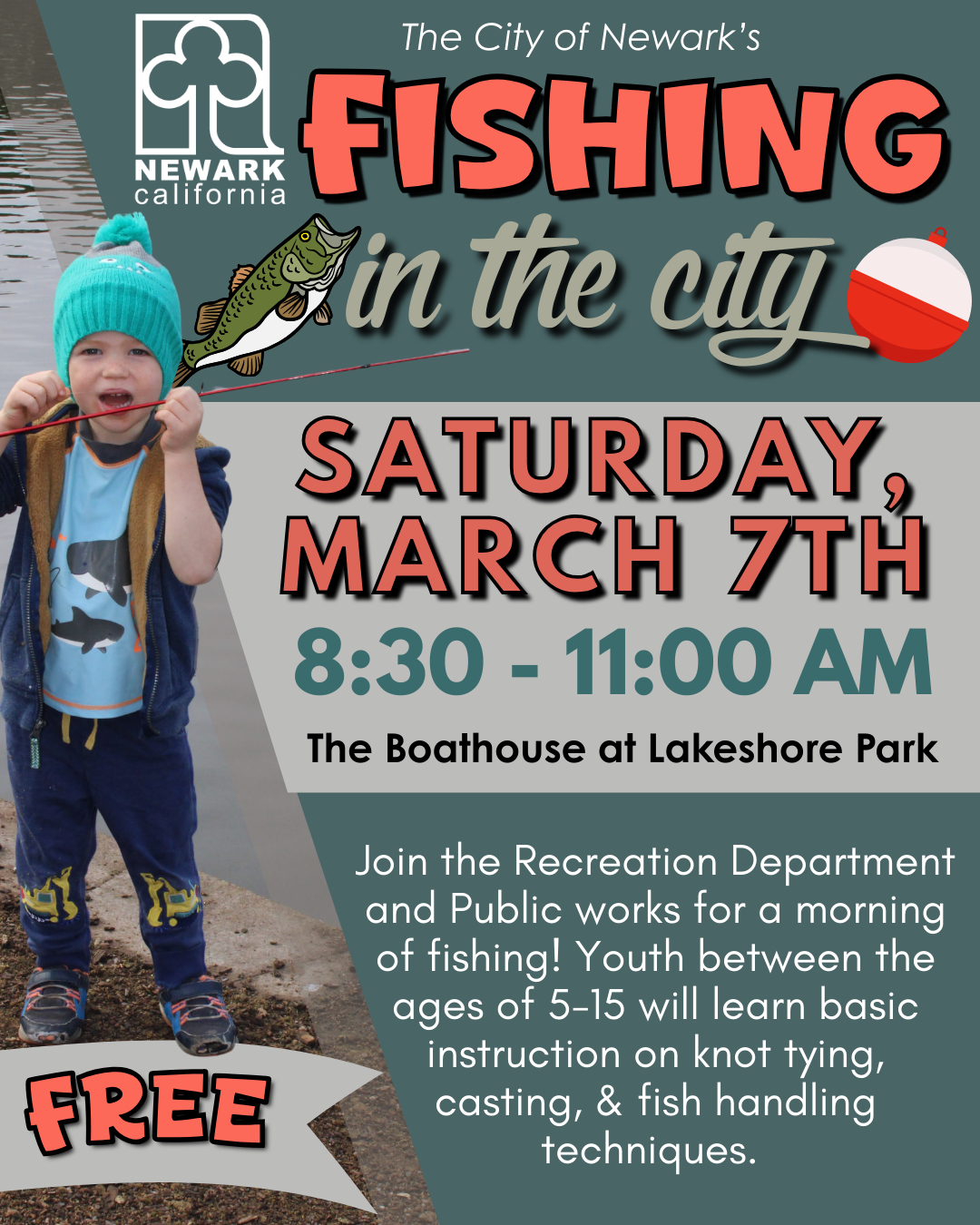 3/7 - Fishing Opportunity for Scouts this Saturday in Newark!